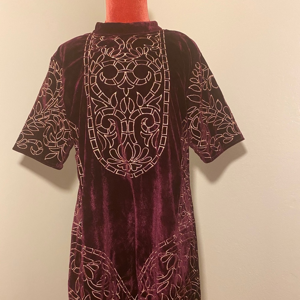 Velour mini dress